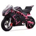 thumbnail image 4 of MotoTec Cali 36v Electric Pocket Bike Mini Motorcycle Pink, 4 of 5