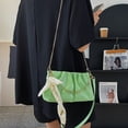 thumbnail image 3 of Bolso de hombro para mujer, cartera pequeña de piel, bolso plisado con cuerpo cruzado informal, 3 of 5