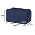 thumbnail image 2 of Bolsa de viaje multifunción para organizar ropa interior, bolsa de almacenamiento portátil para sujetadores, calcetines, lencería, cubo, neceser, verde oculto, 2 of 5