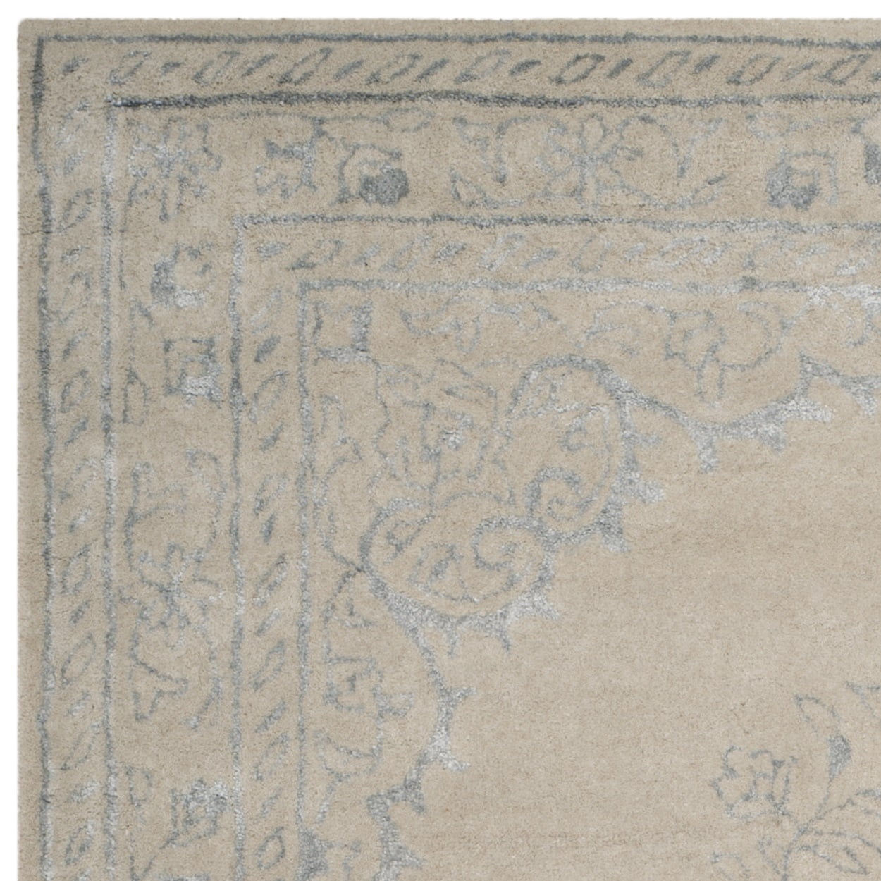 SAFAVIEH Glamour GLM533A Handmade Light Grey Rug