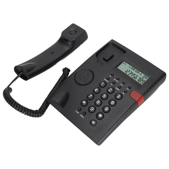 Teléfono Fijo NikouMX K010A-1 con Cable Identificador de Llamadas