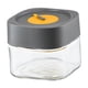 thumbnail image 1 of Tarro de vidrio para almacenar, tarro reutilizable para pepinillos, tarro hermético, bote para cereales, tarro para galletas gris 500ml, 1 of 9