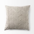 thumbnail image 5 of Light Gray Chevron Textured Pillow Cover, 5 of 5