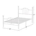 thumbnail image 7 of VECELO Twin Bed Frame with Headboard and Footboard, Modern Metal Platform Bed Frame for Bedroom, No Box Spring Needed, Noise Free, Easy Assembly, White, 7 of 7