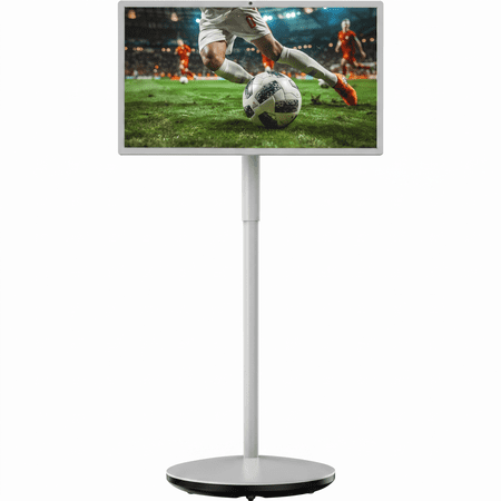 HORION Smart Portable TV 27 Inch FHD Touch Screen Monitor with 8MP Camera, 8GB+128GB, Android 14, EDLA-Certified,Built-in Battery and Speaker