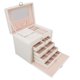 thumbnail image 4 of Joyero, cuero sintético Enorme joyería Cuero sintético Enorme joyero Caja de almacenamiento de joyería grande Rendimiento de alta gama Jadeshay A, 4 of 8