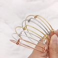 thumbnail image 4 of 60 Pcs Expandable Bangle Bracelets Adjustable Wire Bracelets, Adjustable Wire Blank Bangles for Jewelry DIY Making，4 Colors，Best gifts for ladies, 4 of 7