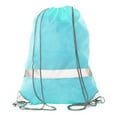 thumbnail image 1 of Mato & Hash Reflective Cinch Bag | High Visability | Great For Runners & Events - 50PK Shock Blue CA2525, 1 of 4
