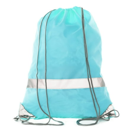 Mato Hash Reflective Cinch Bag High Visability Great For Runners Events 50pk Shock Blue Ca2525