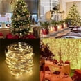 thumbnail image 5 of HESHENG 2Pack 50 LED Copper Wire String Lights USB String Lights with Remote 8 Modes Lights Watertight Remote Control Timer, Warm White, 5 of 10