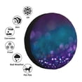 thumbnail image 5 of Balery Purple And Green Glittertire Cover Waterproof Dust-Proof, Universal Spare Wheel Tire Cover For Trailer, Rv, Suv Truck And Vehicle Camper Accessories-16 Inch, 5 of 9