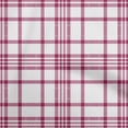 thumbnail image 1 of oneOone Cotton Poplin Twill Dark Magenta Fabric Tartan Dress Material Fabric Print Fabric By The Yard 56 Inch Wide, 1 of 4