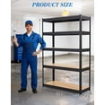 thumbnail image 2 of Storage Shelves, Garage Shelving Heavy Duty Metal Adjustable Garage Shelves, 5-Tier Adjustable Shelving Units, Loads 2500 LBS, Metal Storage Utility Racks for Warehouse, 2 of 8
