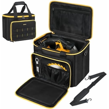 Tool Bag Compatible with DEWALT DCS565B/DCS391B, Makita XSS02Z, Milwaukee M18 Saw - Tool Storage Case with Battery Compartment & Blade Organizer, Heavy Duty Portable Design (Case Only)