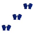 thumbnail image 2 of Guantes sin dedos Jumpingount tejido artesanal térmico invierno Color sólido, 2 of 6