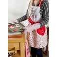 thumbnail image 3 of DII Modern Cotton Made With Love Print Skirt Apron in Multi-Color, 3 of 3