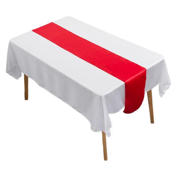Yuarrent 12 banderas de brillantes para decoración de banquetes, para fiestas de Navidad, otoño, atardecer, Acción de Gracias, bodas. Mostrada rojo 29 cm x 275 cm