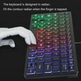thumbnail image 3 of small Keyboard with Color LED Lighting Translucent Keycaps Enhances Typing for Gamers, 3 of 7