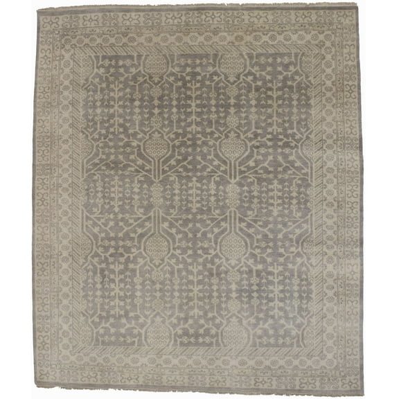 Muted Brown Oushak Chobi 8'5X10 Oriental Area Rug Carpet