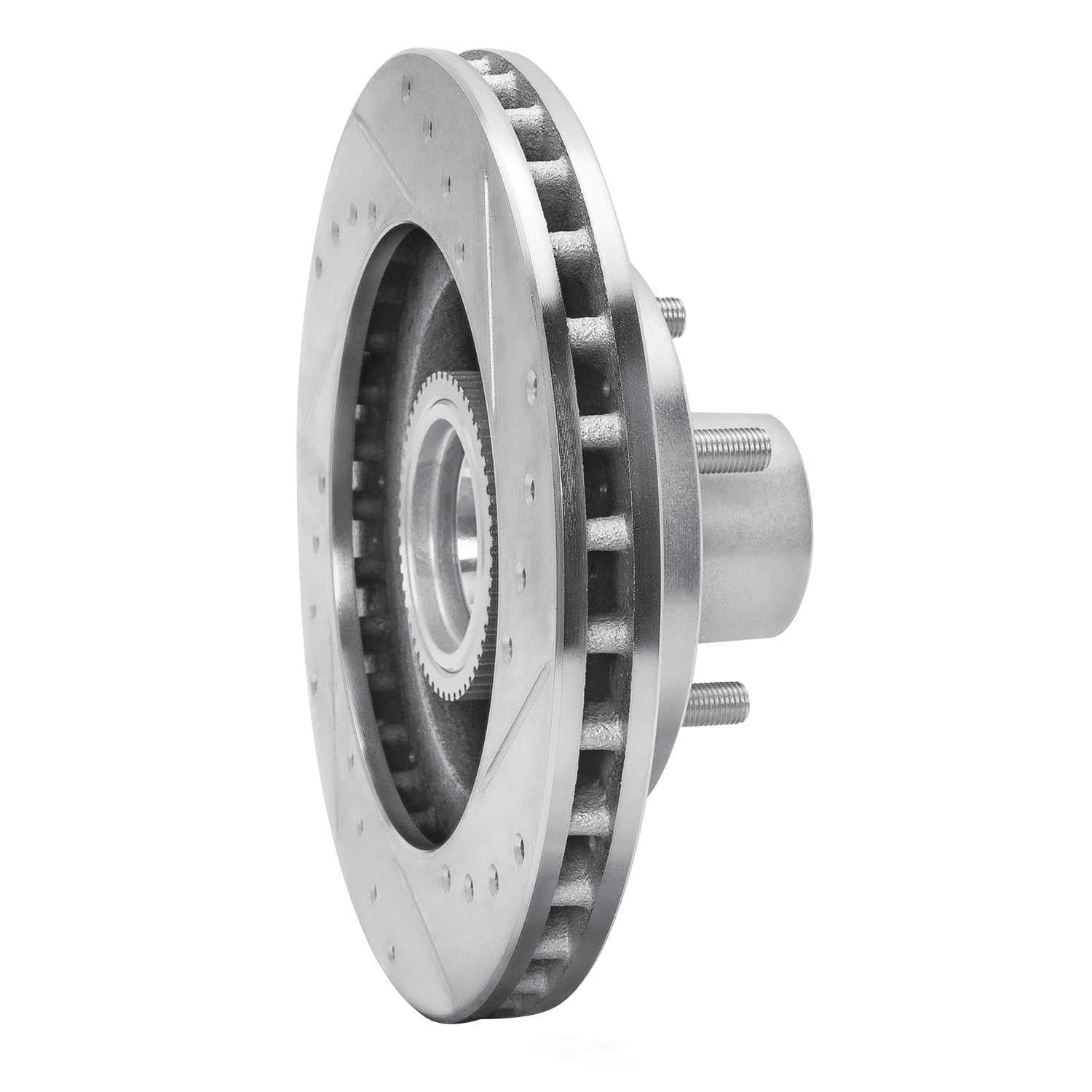Dynamic Friction Company 631-48016L DFC Brake Rotor - Drilled And Slotted - Silver