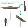thumbnail image 5 of Sonerlic 6x9 FT Market Umbrellas and Shade, Table Umbrella for Patio and Outdoor With Tilt Button for Deck, Garden and Pool,Taupe, 5 of 7