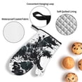 thumbnail image 3 of Pofeuu Abstract Eagle Ink Print Oven Mitts and Pot Holders 4 pcs Set,High Heat Resistant 500 Degree Extra Thicken Long Kitchen Cotton Oven Glove for Cooking, 3 of 6