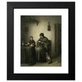 thumbnail image 2 of Johannes Christiaan Janson 15x18 Black Modern Framed Museum Art Print Titled - A Woman Slicing Bread (C. 1800 - C. 1823), 2 of 5