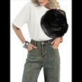 thumbnail image 2 of Camiseta de Flores 3D para Mujer, Corta, Cuello Redondo, Verano M, 2 of 7