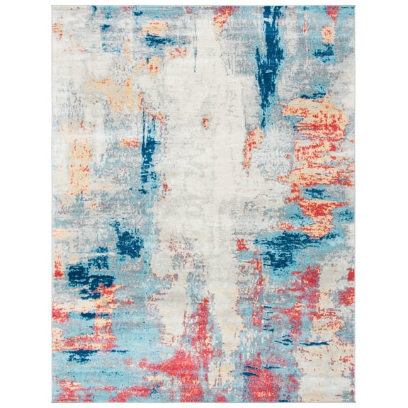 SAFAVIEH Jasper Alvina Abstract Overdyed Area Rug, Grey/Red, 12' x 18'