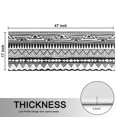 thumbnail image 5 of Kitchen Rugs Sets Of 2,Black Geometric Striped Pattern Anti Fatigue Kitchen Mat Rugs Non Slip Washable,Decorative Kitchen Floor Mats for Kitchen,Sink,Laundry,17"X47", 5 of 5