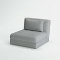 thumbnail image 3 of A&D Home Santa Futon Convertible Chair, Light Gray, 3 of 9