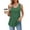 Army Green, variant on Fesfesfes Women's Racerback Tank Tops New Solid Color Round Neck Camisole Sleeveless Tee Loose Stretchy Fabric Casual Activewear Shirt(Orange,XL)