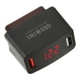 thumbnail image 2 of Car Charging Adapter, DC12-24V Universal Car OBD Charger ABS Black LED Digital Display  For Vehicles, 2 of 8