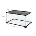 thumbnail image 4 of REPTIZOO Knock-Down Mini Glass Reptile Habitat, 360 Rotation Visually Reptile Terrarium 20”×12”×10”(10 gallon)，Easy Assembly, 4 of 6