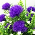 thumbnail image 5 of Zukuco Artificial Dandelion Flowers, Plastic Plants Shrubs Bushes Fake Grass Wedding Indoor Outdoor Home Garden Arrangements Party Decoration Planting Filler - Purple 4 Pcs, 5 of 8