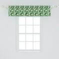 thumbnail image 2 of Philodendron Window Valance, Summer Repetition of Various Tropical Jungle Leaves, Curtain Valance for Kitchen Bedroom Decor with Rod Pocket, 54" X 12", Fern Green Olive Green, by Ambesonne, 2 of 3