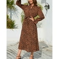 thumbnail image 3 of Dresses for Women Long Sleeve Womens Dresses Solid Color Maxi Dress Alsol Lamesa, 3 of 6
