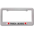 thumbnail image 1 of Panda Bears Love with Hearts License Plate Frame, 1 of 1