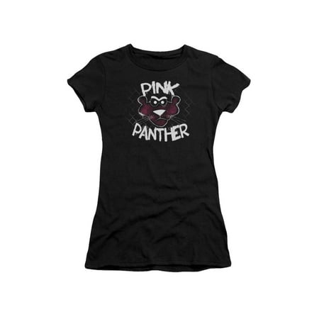 Pink Panther Cartoon Series Spray Paint Panther Juniors Sheer T-Shirt