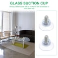 thumbnail image 3 of MOVTOTOP 6pcs Furniture Desk Glass PVC Transparent Anti-Collision Suction Cups Sucker Hanger Pads with Screws for Glass Table (8x13), 3 of 6