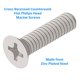 thumbnail image 4 of Tornillos de máquina de cabeza avellanada M8x20, pernos, tornillo de cabeza plana empotrada en cruz de 8 mm, tornillo chapado en zinc adecuado para metal, construcción, instalación, bricolaje (10 piezas) Rojo Verde, 4 of 5