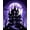 Purple, Pattern 3, variant on ODIKA 4'x6' Machine Washable Non-Slip Area Rug, Creative Halloween with Haunted and Creepy Landscape Motif High Traffic Rug, Blue, 100445