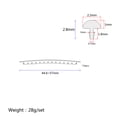 thumbnail image 2 of WRITWAA 22Ud Guitar Fingerboard Fret Wire De Cuproníquel Plata Para Guitarra Con Excelente Resistencia, 2 of 7