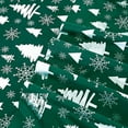 thumbnail image 5 of Holiday Pattern Microfiber- Wrinkle and Fade Resistant (6-Piece) Bedding Set, Twin XL, Hunter Green Christmas Tree, 5 of 5
