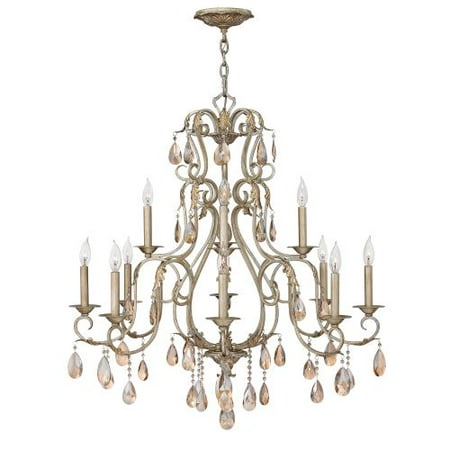 Hinkley Lighting 4778 Carlton 12 Light 2 Tier Crystal Chandelier