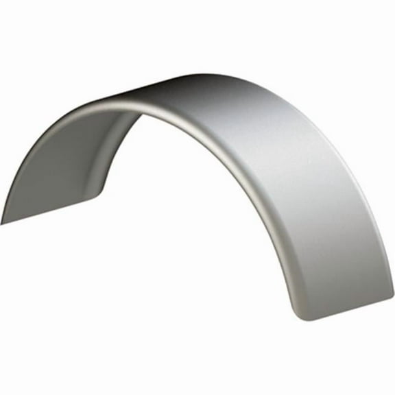 Tow Zone Single Round Steel Trailer Fender, Fits 14in.-15in. Tires, 31 1/2in. x 10in. x 13in.