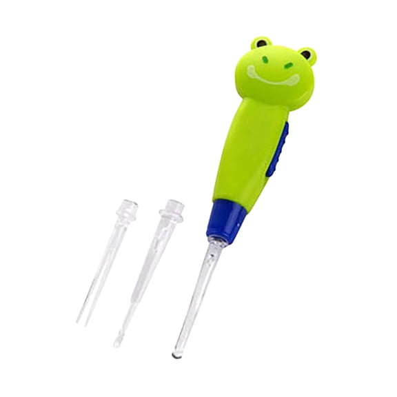 Detachable Light-Up Ear Pick, Green Frog, 1 Setabs Adult Use Replaceable Head Lighting Earplugs Earwax Cleaning Kit, Easter Mother'S Day Gift Makeup Organizers