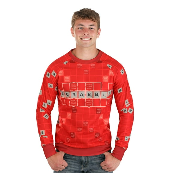 Adult Scrabble Sweater