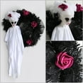 thumbnail image 4 of Halloween Wreaths for Front Door, Gothic Halloween Decorations, Scary Skeleton Ghost Wreath for Front Door, Wall, Closet, Fence, Party Home Decor, 4 of 5
