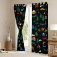 thumbnail image 3 of Erosebridal Teens Animal Bears Blackout Curtains Set of 2 (52x84 Each),Kids Boys Girls Camping Tents Window Curtains,Ultra Soft Home Decor, 3 of 6